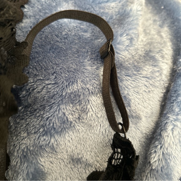 COPY - Lingerie Set Sz small Black Lace Bralette Bra Matching  Panties High L… - Picture 11 of 12